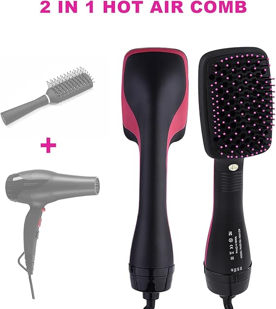 Smooth and shiny hair styled with the ReliefHair straightening brush