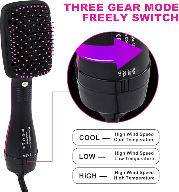 Styling tips with the ReliefHair hair dryer brush in a tutorial