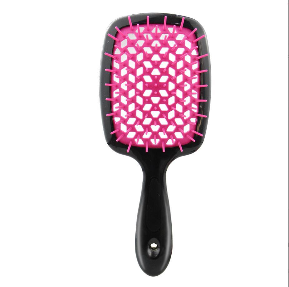 black Handle pink hair brush