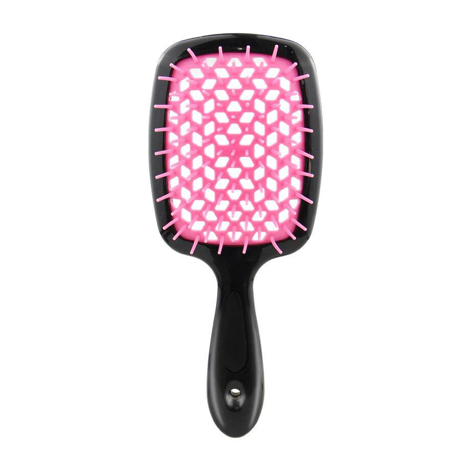 black Handle pink hair brush
