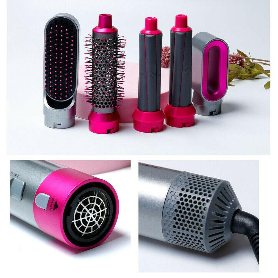 Compact and travel-friendly 5-in-1 Air Dryer Styler, perfect for on-the-go styling.