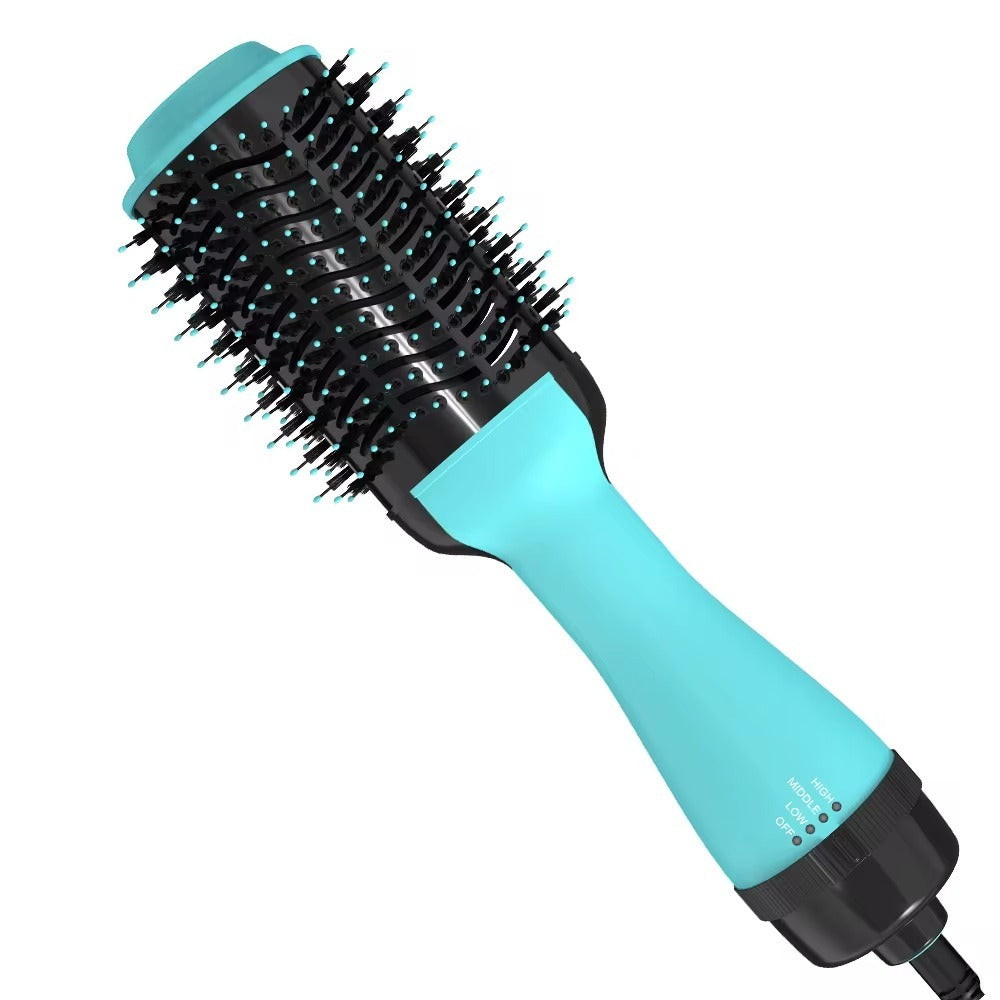 Top View of ReliefHair Hair Dryer Brush Showing Airflow Vents